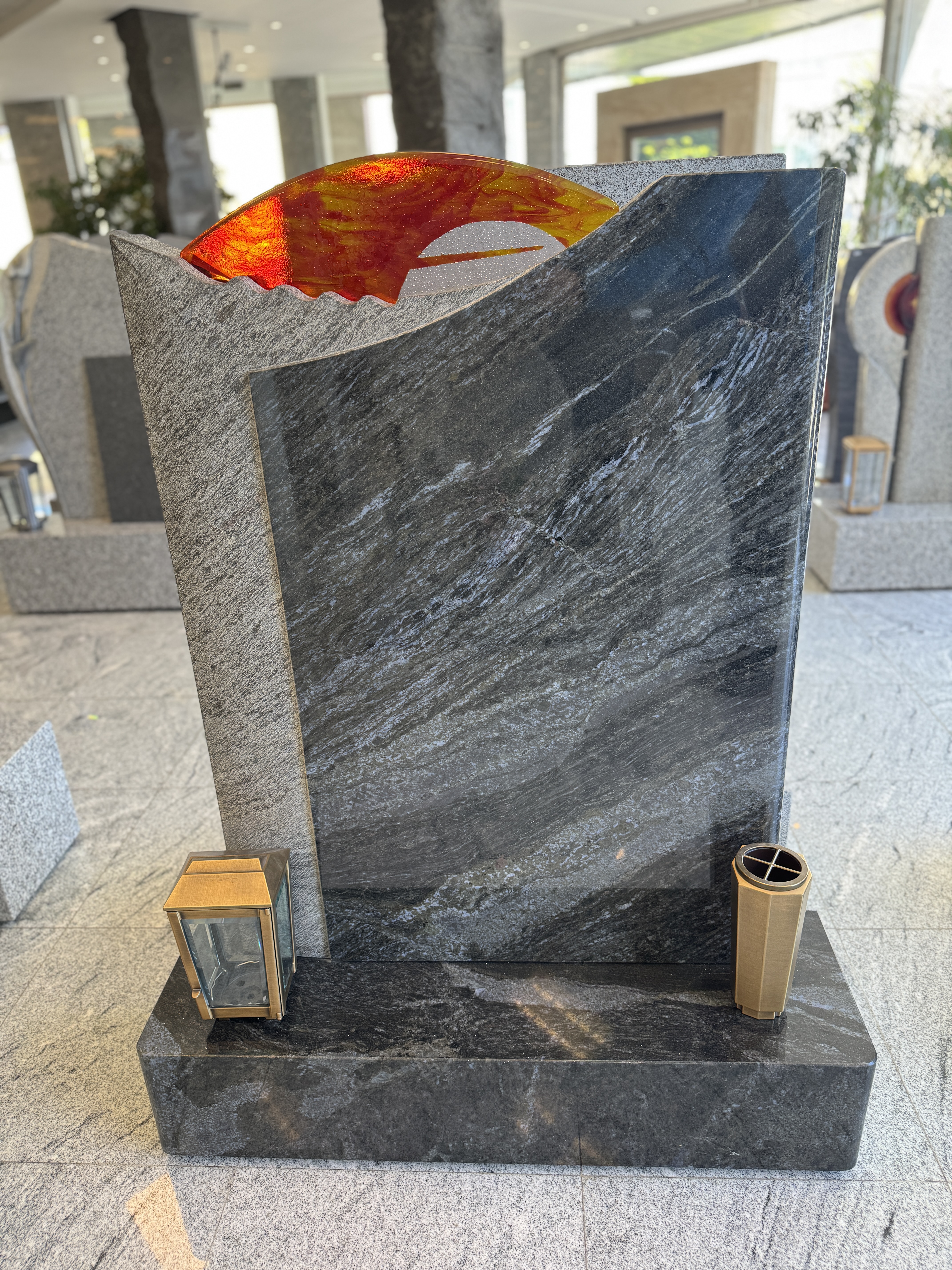 Weißer Marmor-Stein Innenansicht